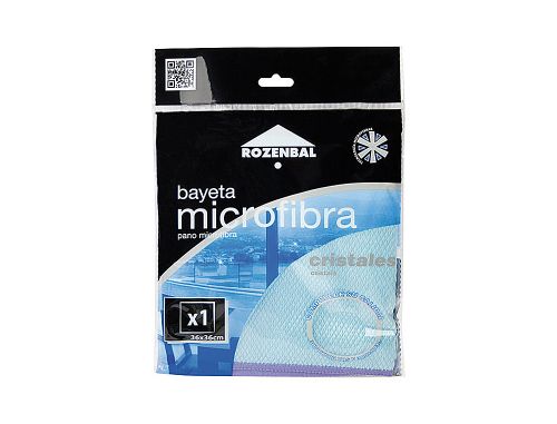 Pano microfibra vidros 36x36 cm , Branca , 62889 , 8436030203319